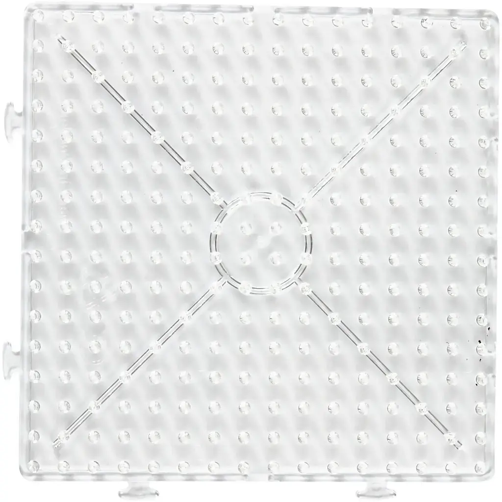 Perleplade jumbo perler str 15 x 15 cm stor samlekvadrat k b